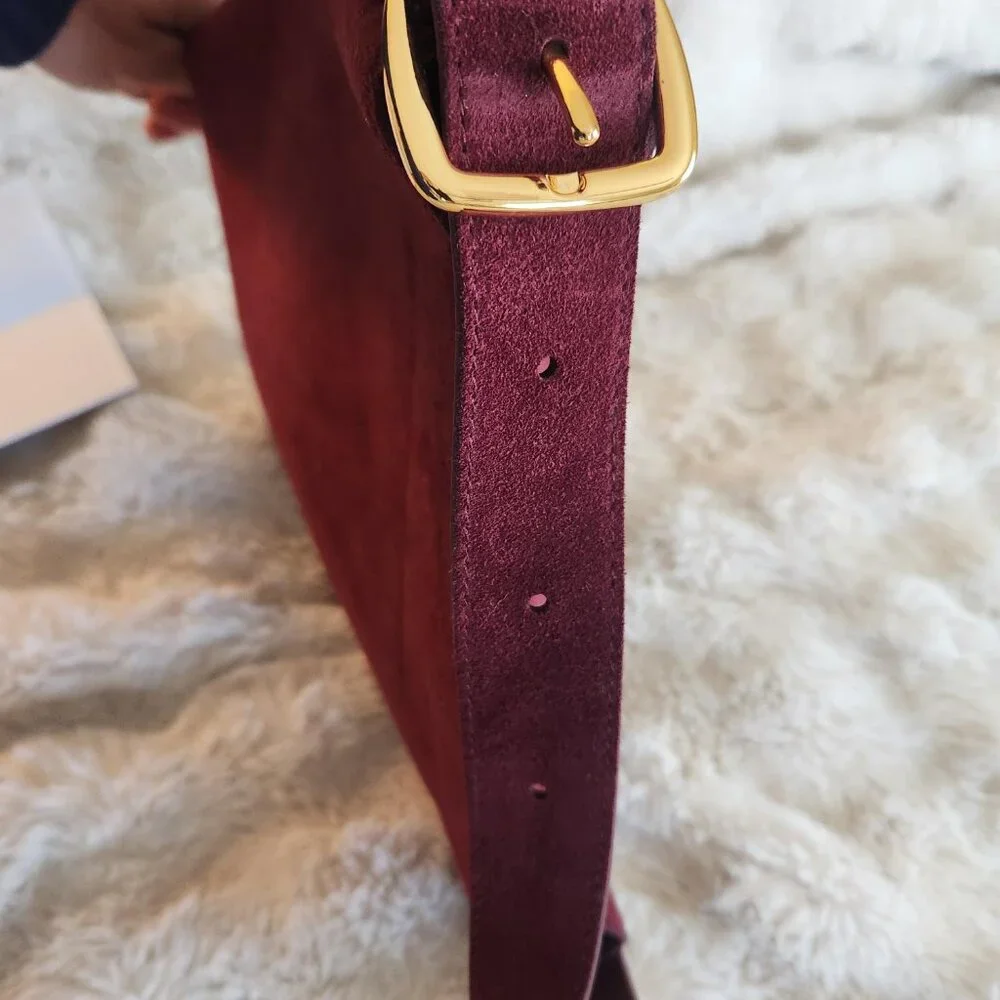 Madewell burgundy suede purse - Picture 4 of 5